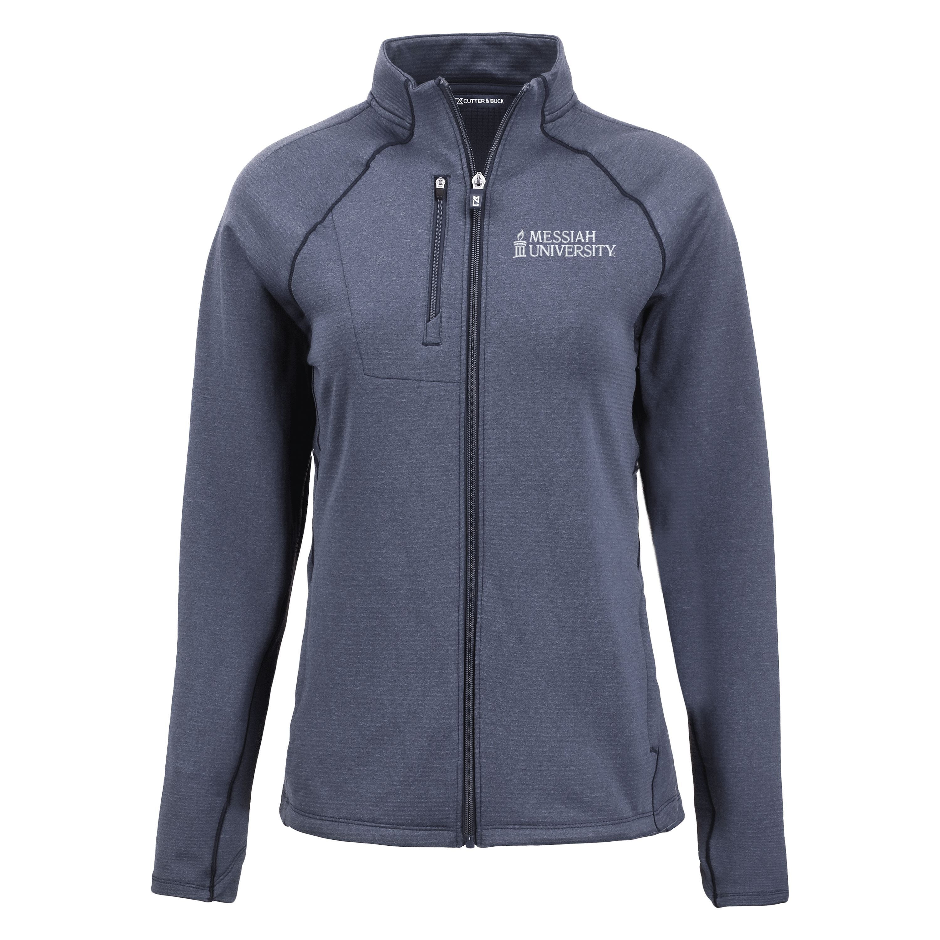 Peshastin Eco Fleece Recycled Womens Full Zip Jacket | Navy Heather