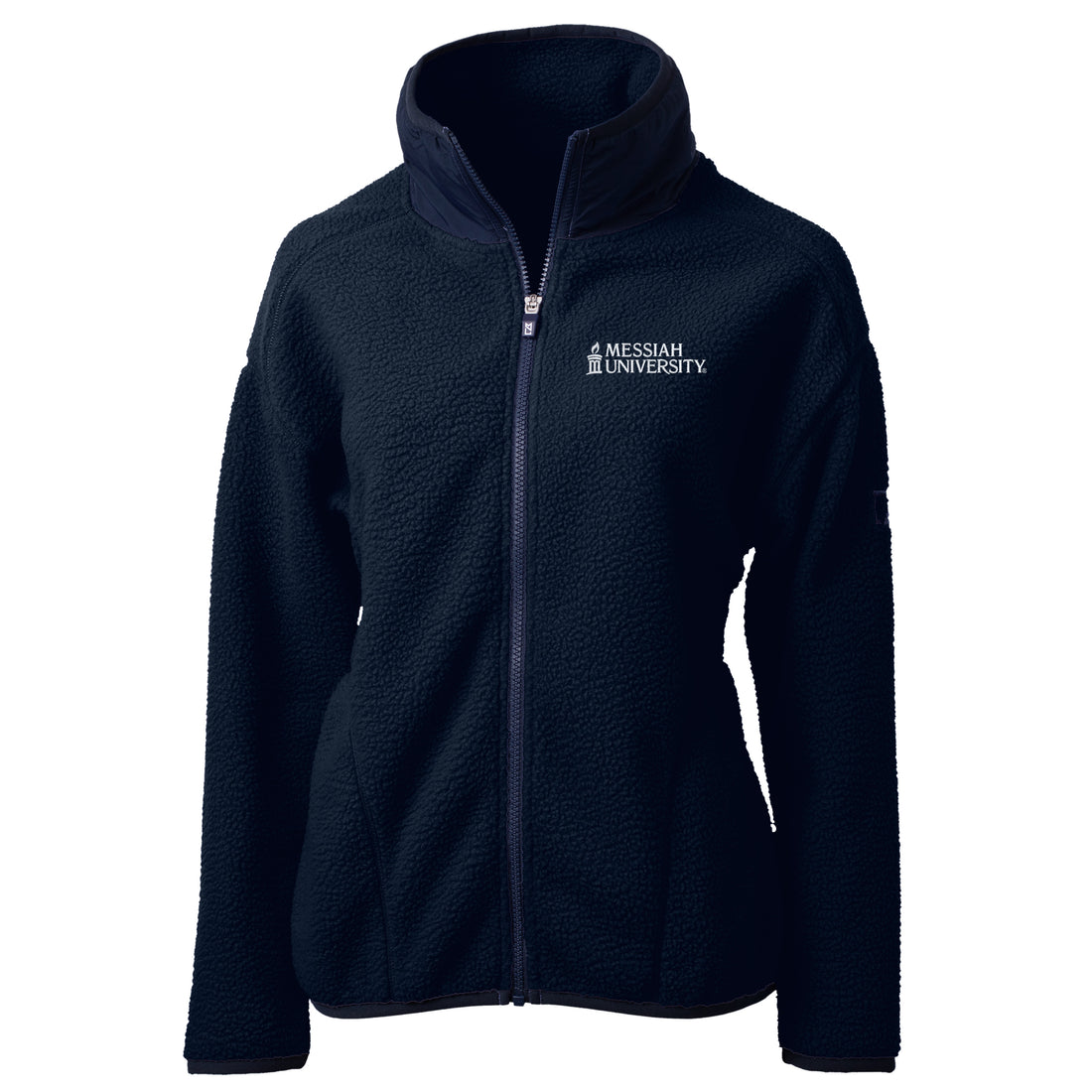 Cascade Eco Sherpa Womens Fleece Jacket | Navy