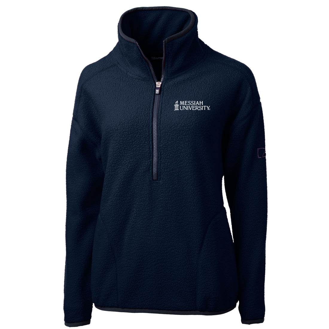 Cascade Eco Sherpa Womens Fleece Pullover Jacket | Navy