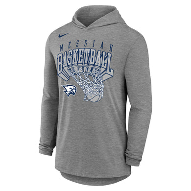 Dri-Fit Cotton Basketball Long Sleeve Hoodie | Dark Heather