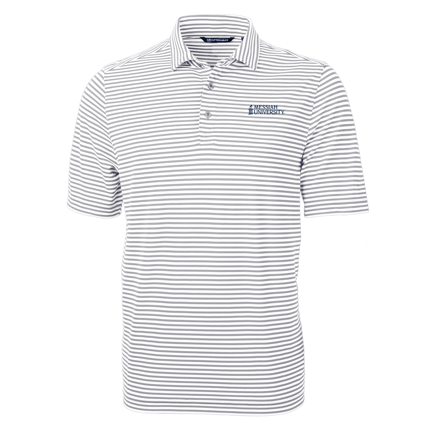 Virtue Eco Pique Stripe Recycled Polo | Polished