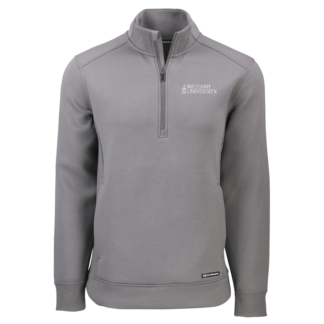 Roam Eco Recycled Quarter Zip Mens Pullover | Elemental Grey