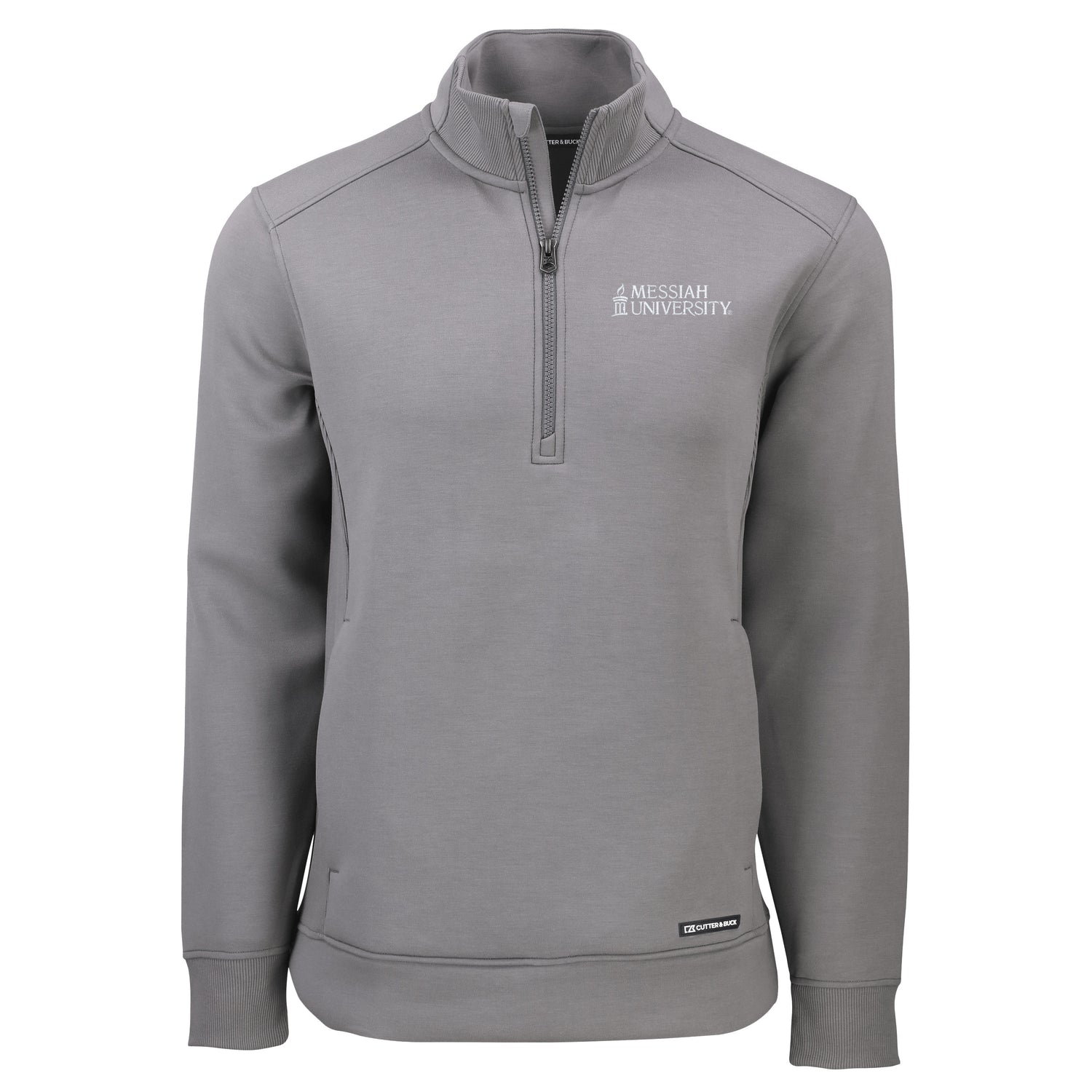Roam Eco Recycled Quarter Zip Mens Pullover | Elemental Grey