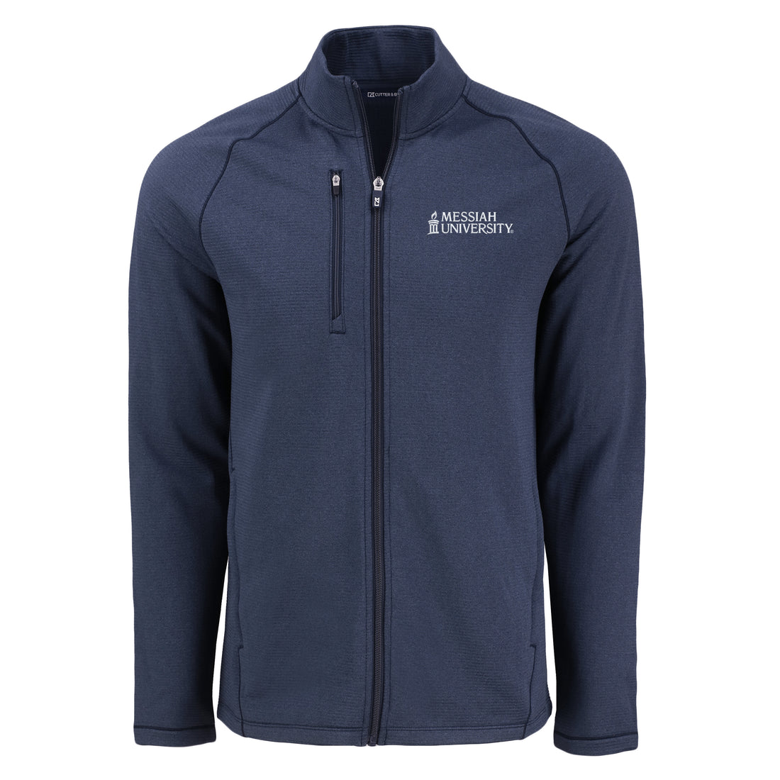 Peshastin Eco Fleece Recycled Mens Full Zip Jacket | Navy Heather