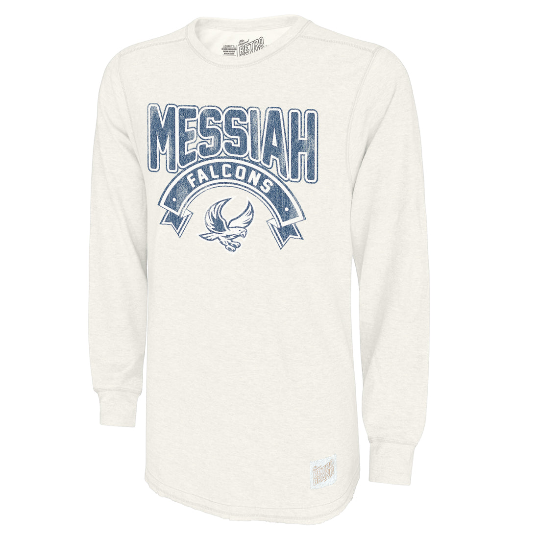 Long Sleeve Deconstructed Crew | Vintage White