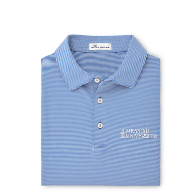 Jubilee Stripe Stretch Jersey Polo | Navy