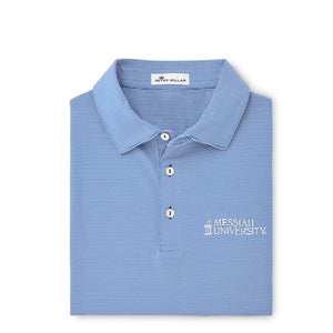 Jubilee Stripe Stretch Jersey Polo | Navy