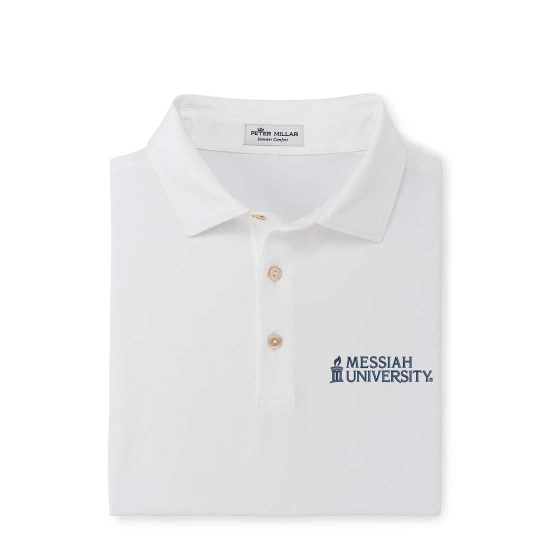 Solid Performance Jersey Polo | White