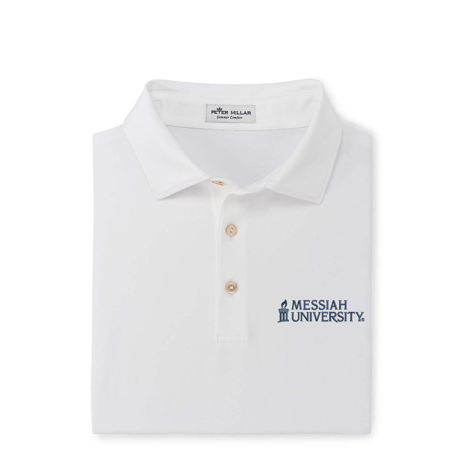 Solid Performance Jersey Polo | White