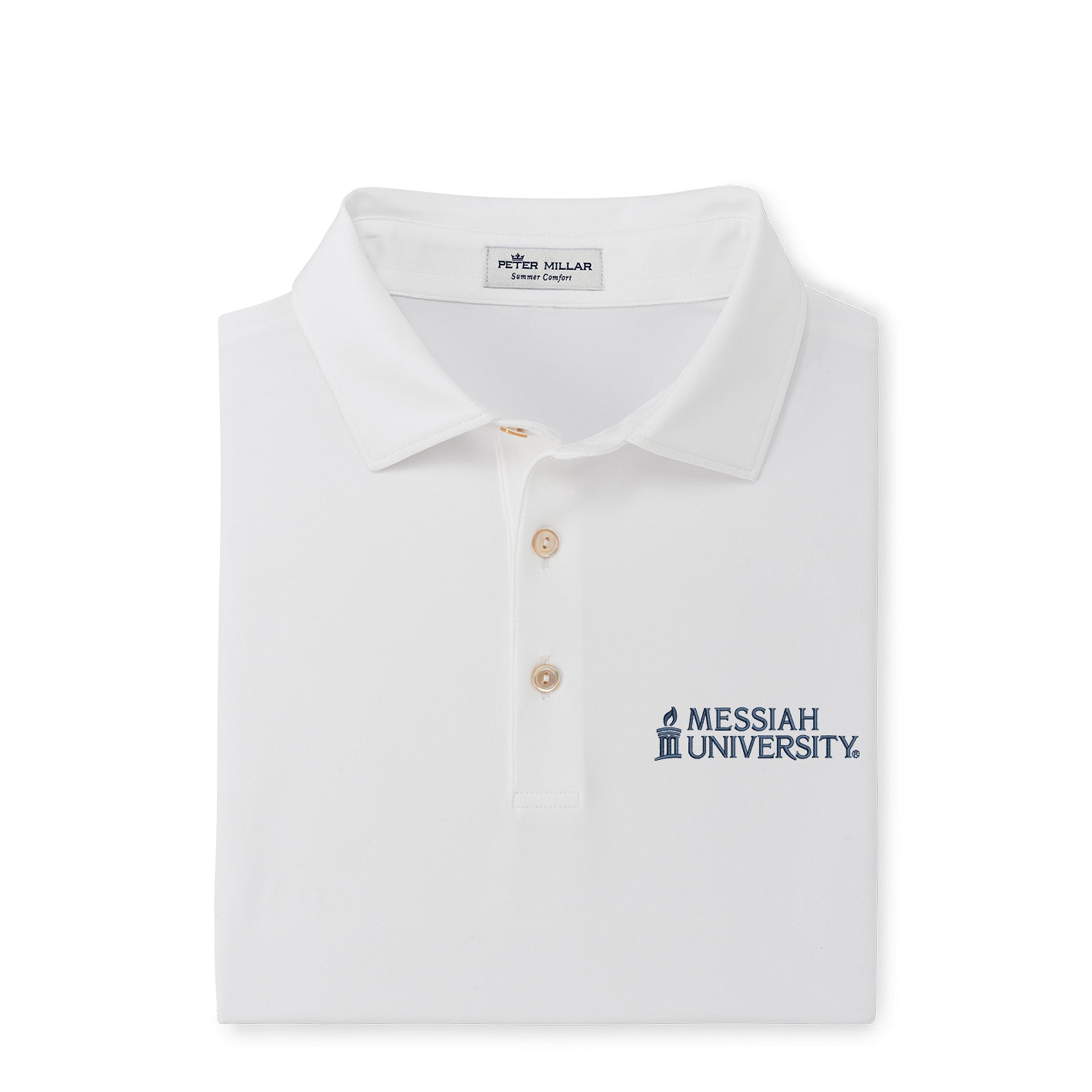 Solid Performance Jersey Polo | White
