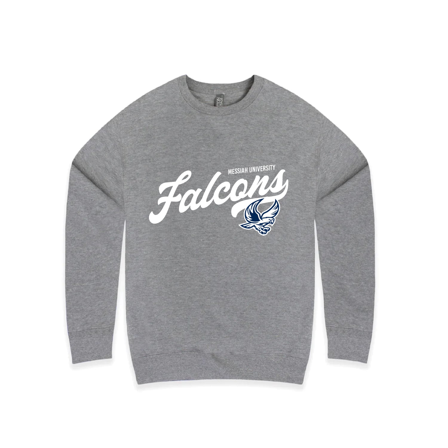 Youth Vintage Script Crew | Athletic Heather