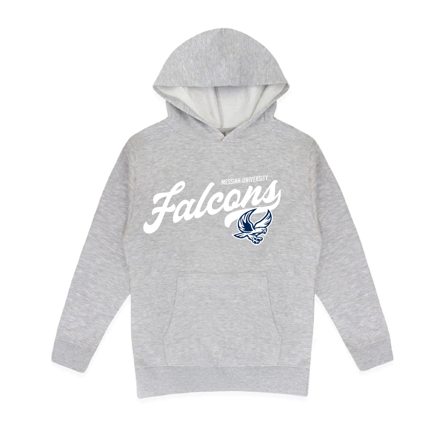Youth Vintage Script Hood | Athletic Heather