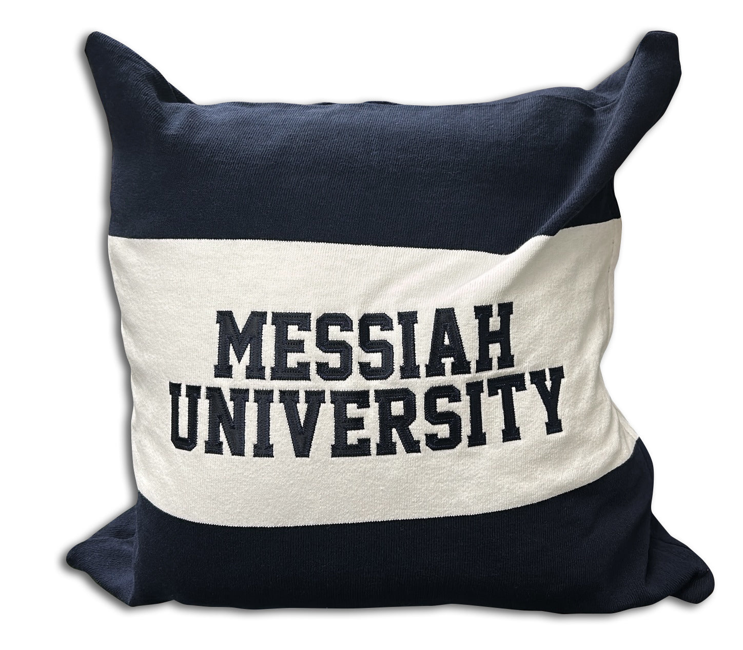 Rugby Stripe Pillow | White/ Navy