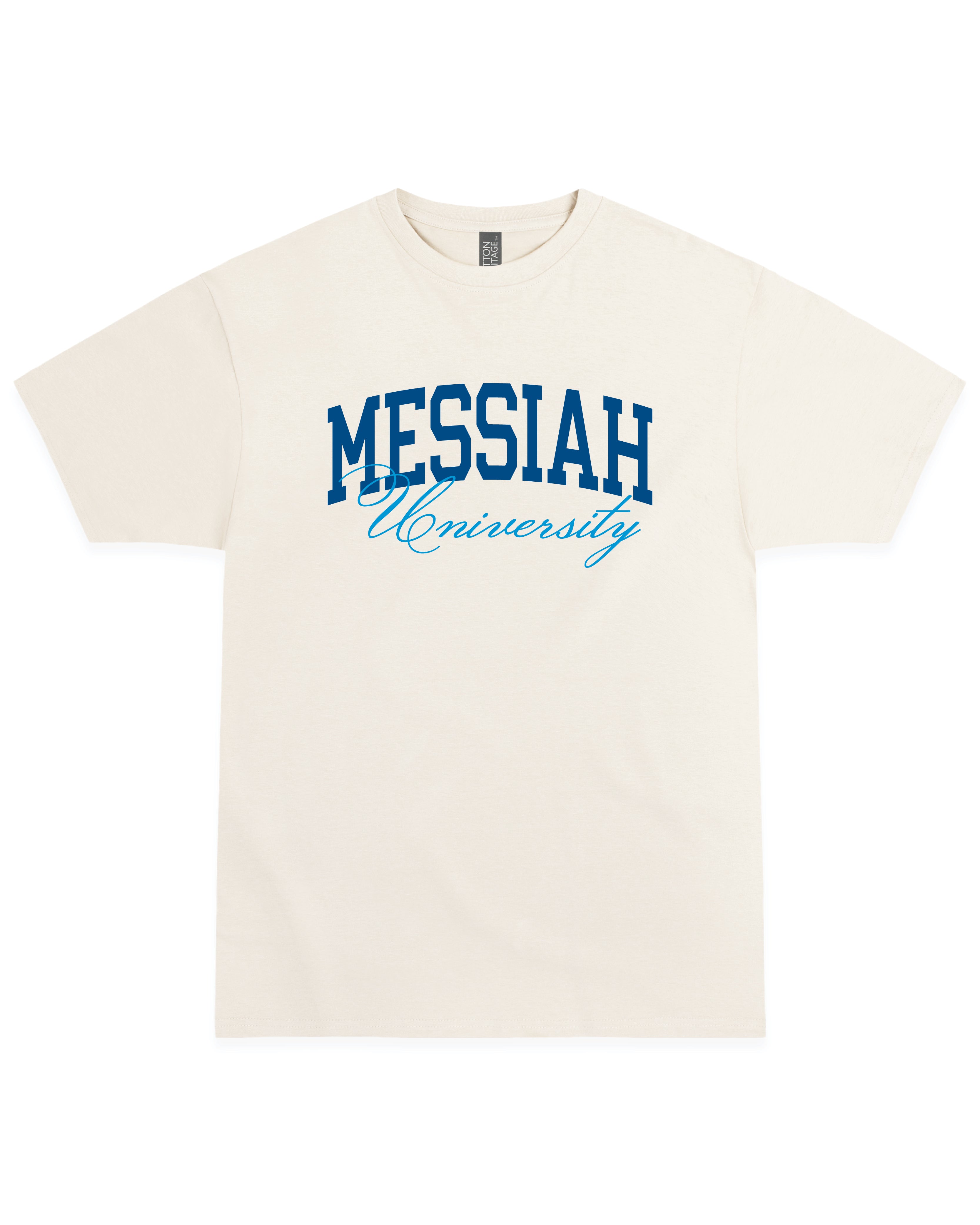 University Script Tee | Vintage White