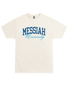 University Script Tee | Vintage White