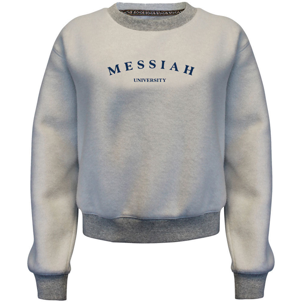 Heavyweight Fleece Inside Out Crew | Ash