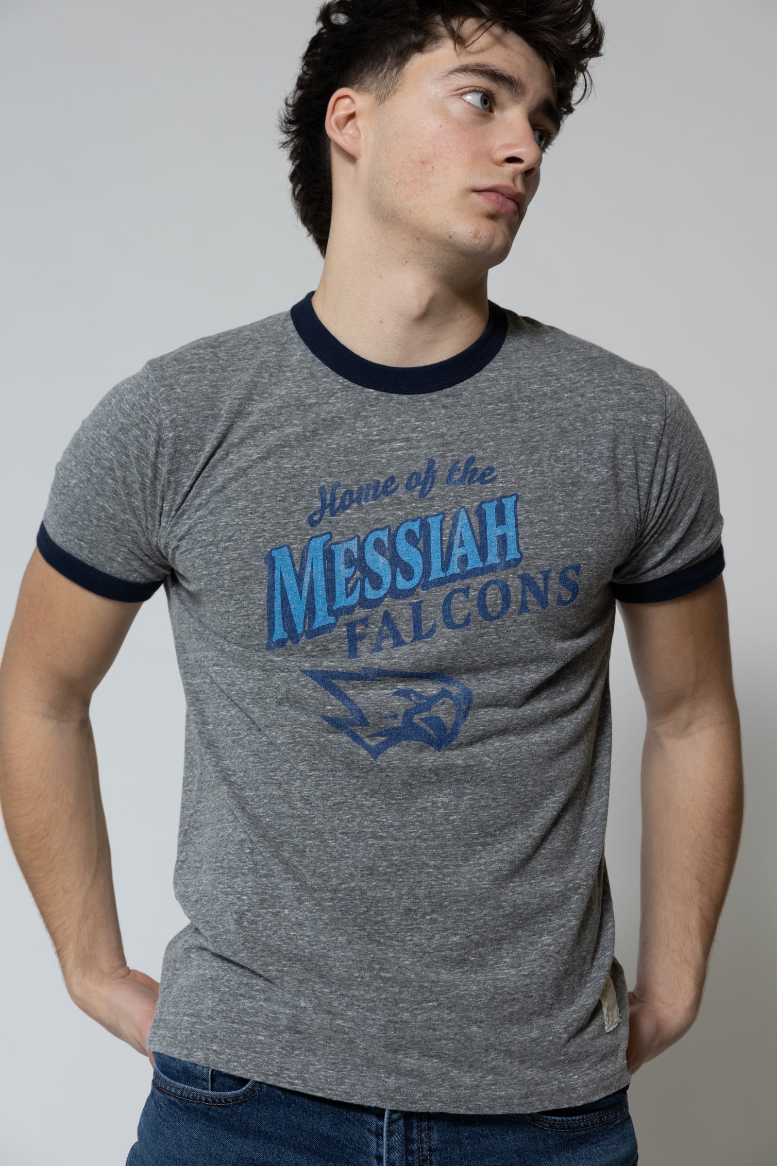 Vintage Triblend Ringer Tee | Heather Grey