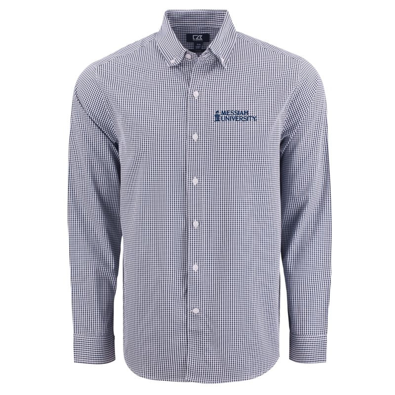 Skyline Gingham Dress Shirt | Navy &amp; White