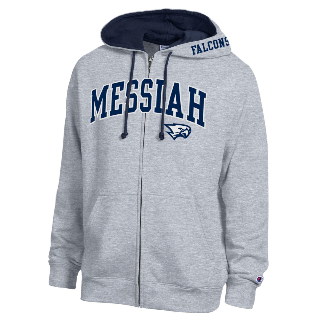 Contrast Liner Full Zip Hoodie | Oxford Heather