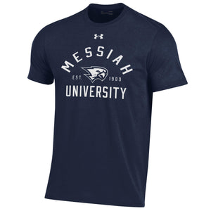 UA Performance Cotton Short Sleeve Tee, Midnight Navy