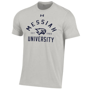 UA Performance Cotton Short Sleeve Tee, Silver Heather F24