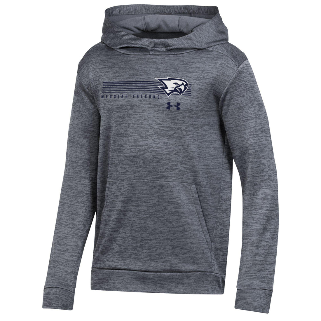 UA Youth Armour Fleece Hood | Pitch Grey Twist