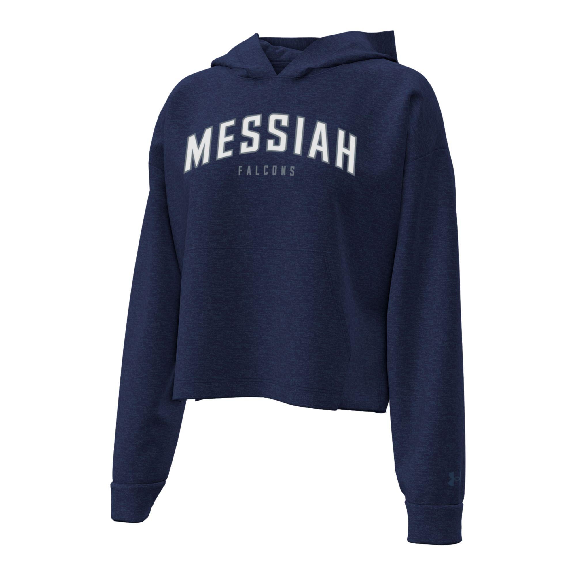 Womens Armour Fleece Hood | Midnight Navy Heather