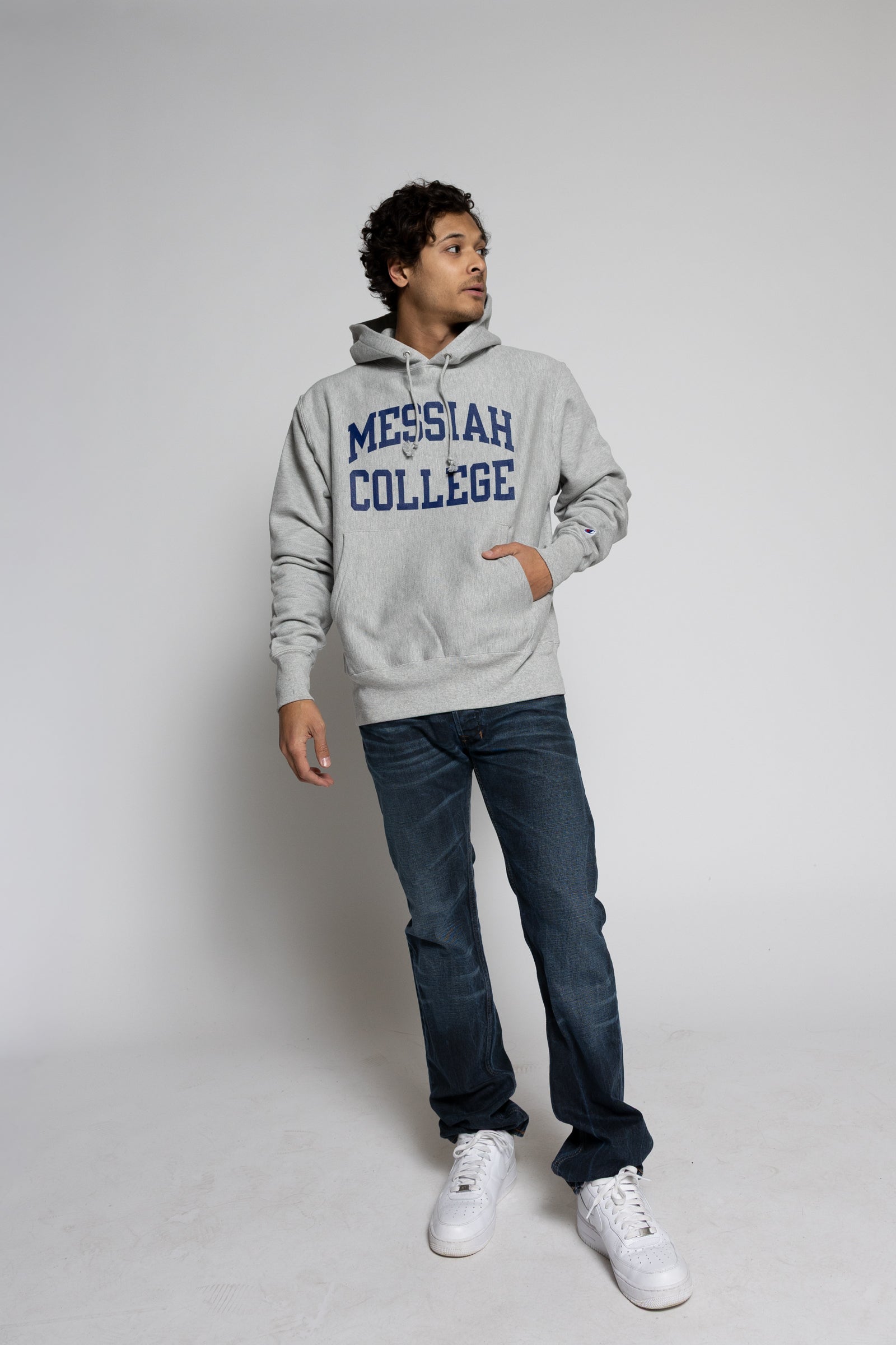 Messiah College Reverse Weave Hood Split M | Oxford