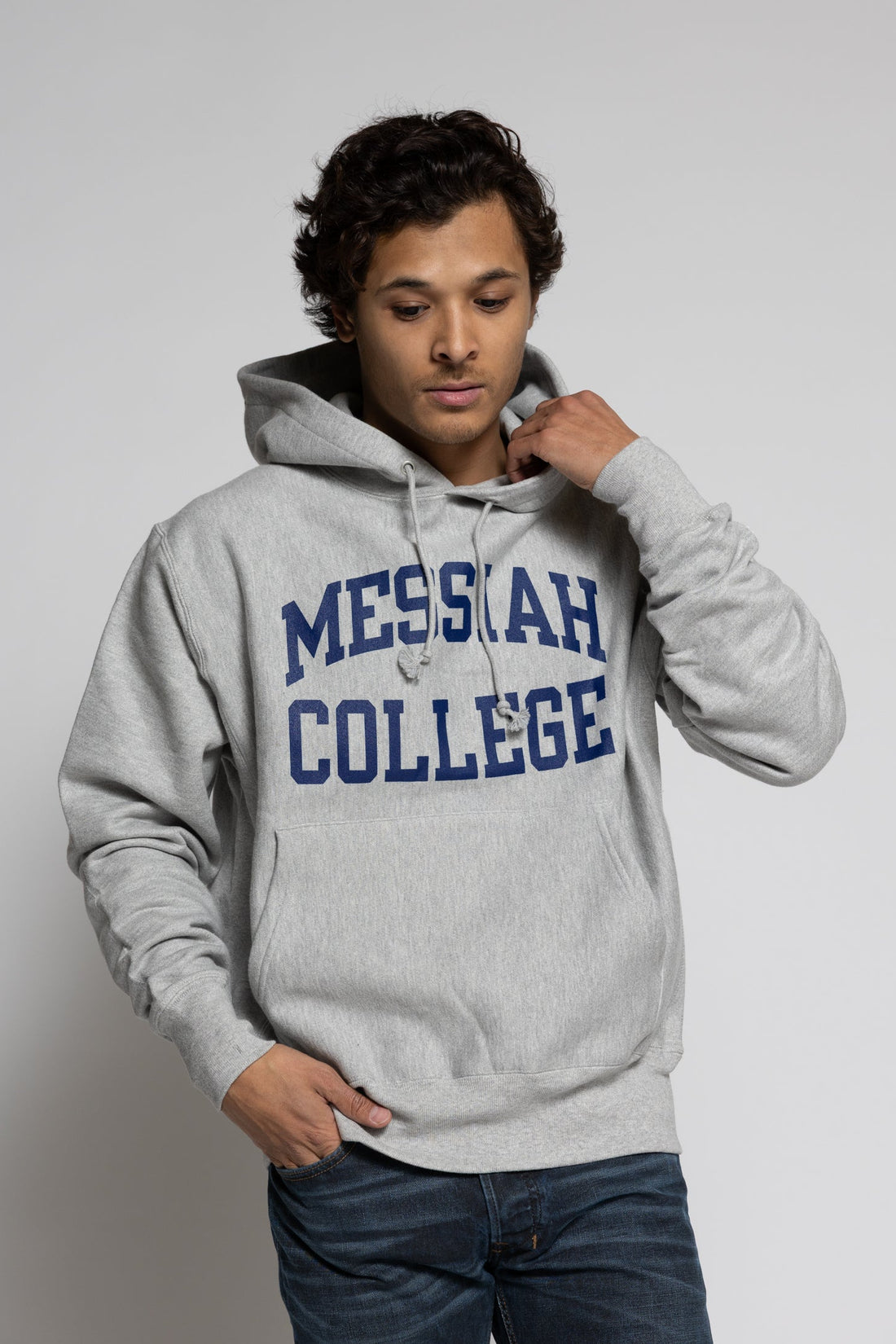 Messiah College Reverse Weave Hood Split M | Oxford