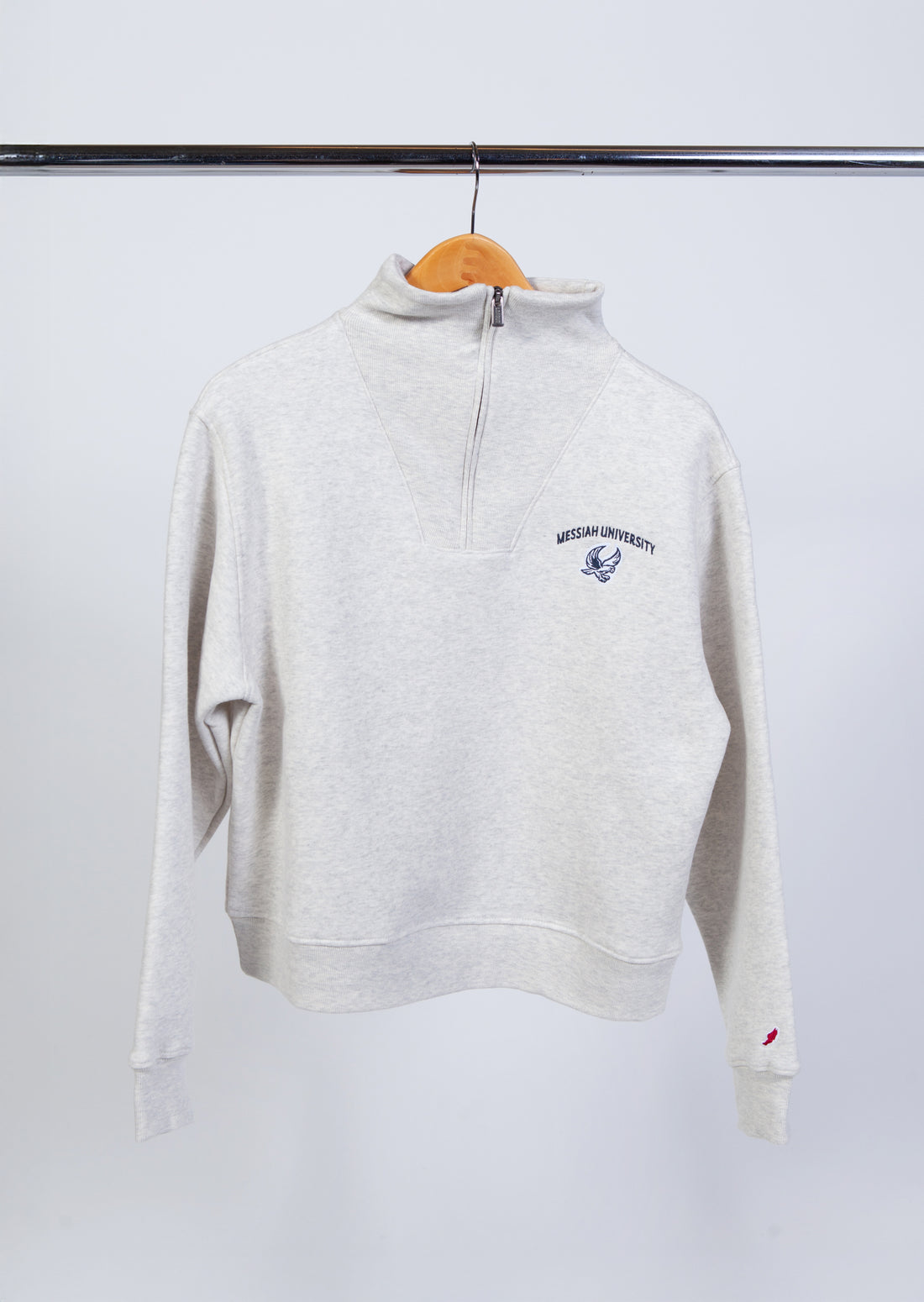 Ladies 1991 Brushed 80/20 Quarter Zip | Oatmeal