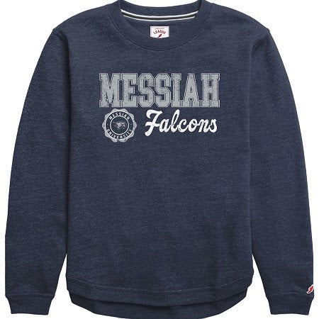 Ladies Victory Springs Ladies Crewneck | Heather Liberty Navy