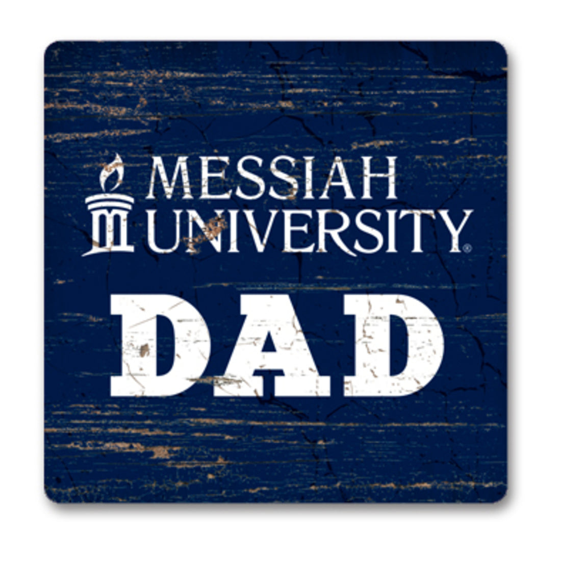 Square Wood Magnet | White Woodwash