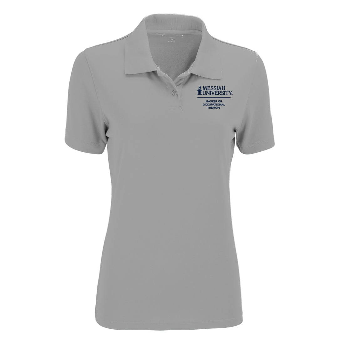 Ladies Vansport Omega Solid Mesh Tech Polo | Grey