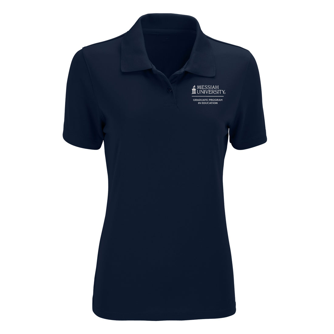 Ladies Vansport Omega Solid Mesh Tech Polo | Navy