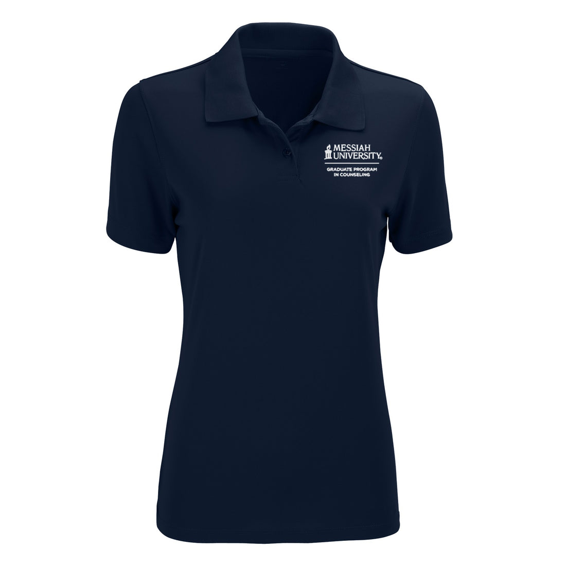 Ladies Vansport Omega Solid Mesh Tech Polo | Navy