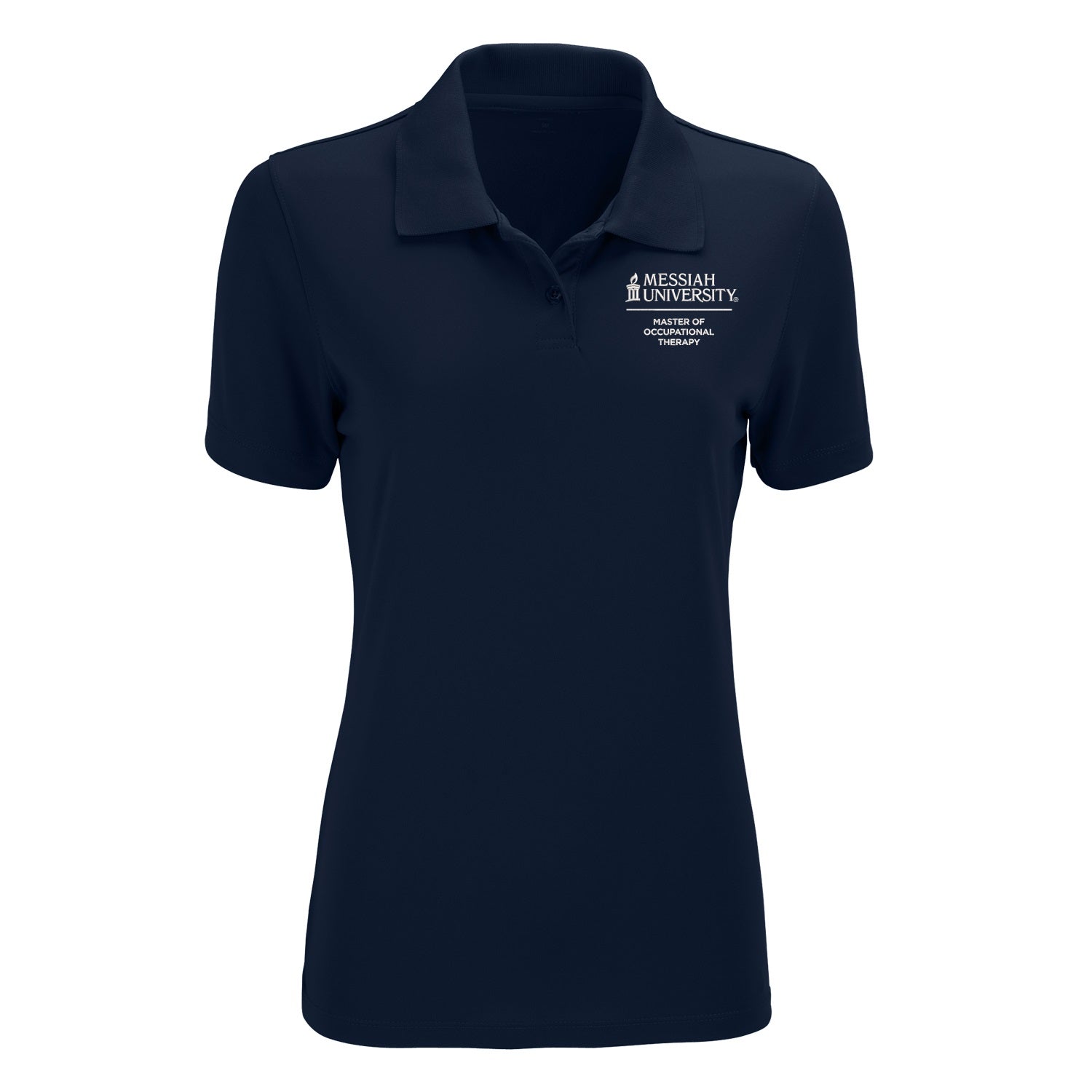Ladies Vansport Omega Solid Mesh Tech Polo | Navy
