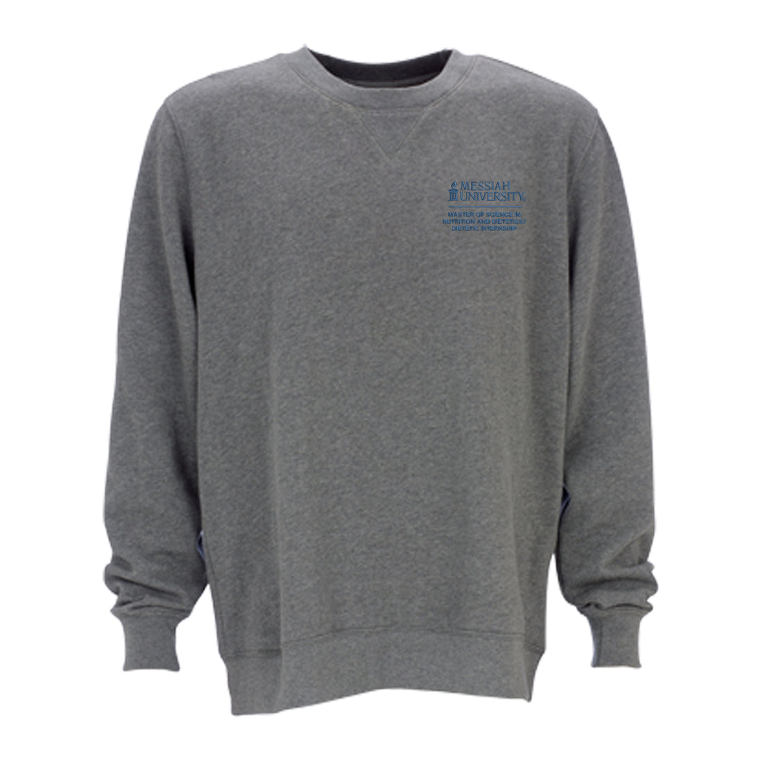 Unisex Cotton Fleece Crew | Dark Steel