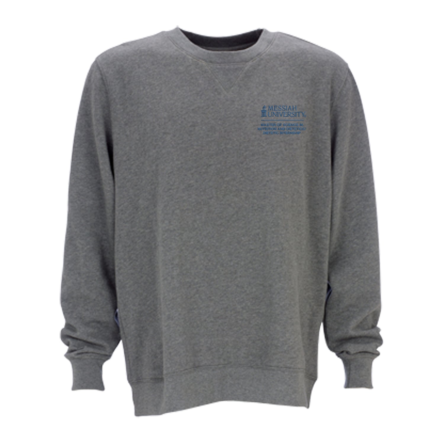 Unisex Cotton Fleece Crew | Dark Steel