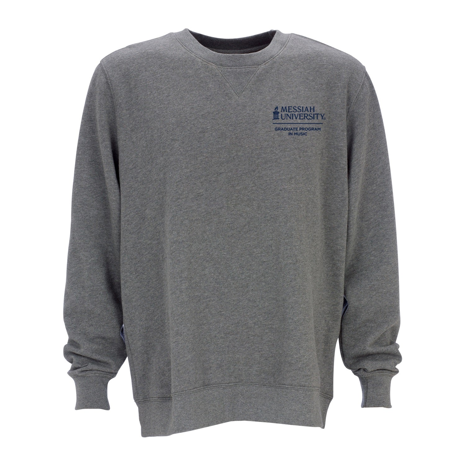 Unisex Cotton Fleece Crew | Dark Steel