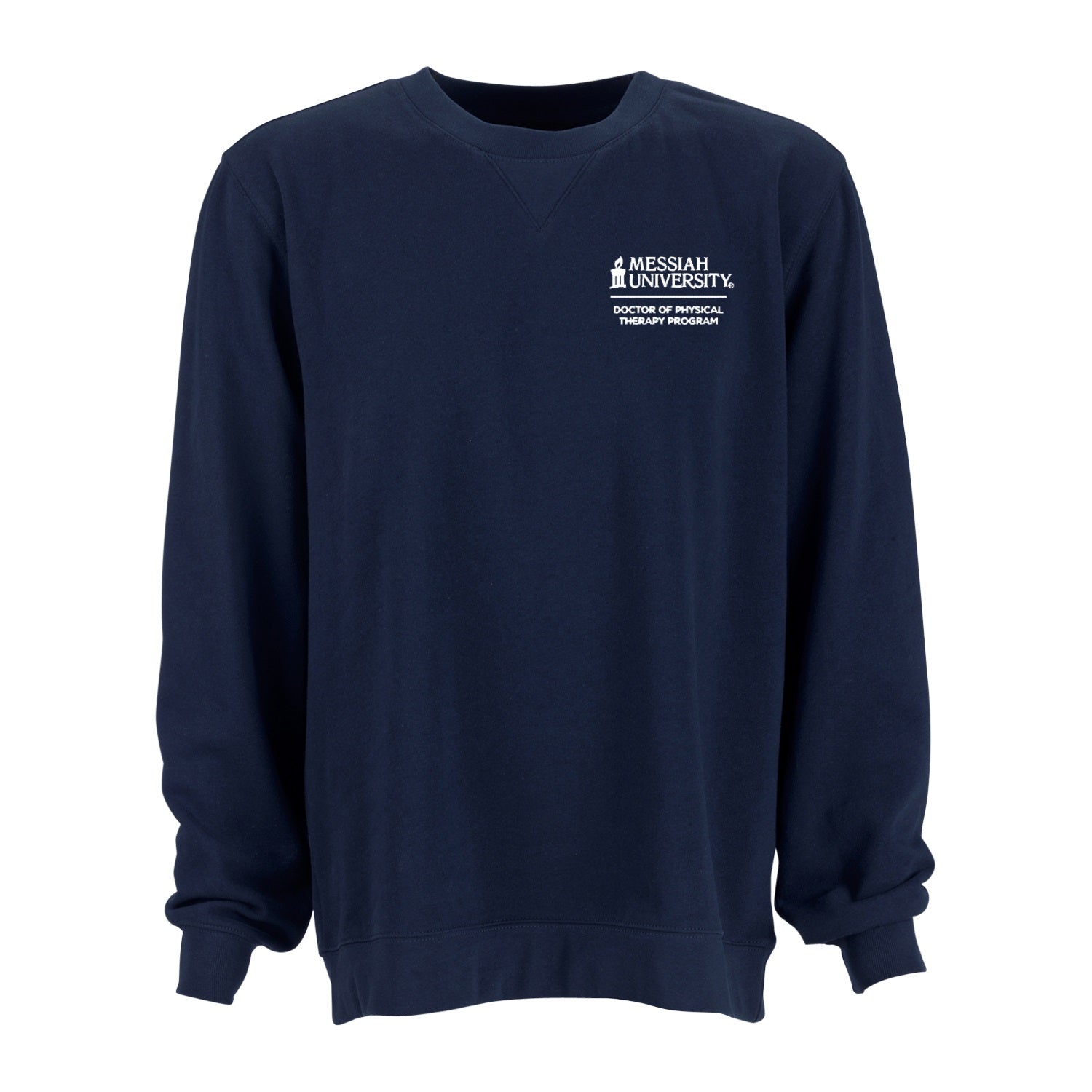 Unisex Cotton Fleece Crew | Dark Navy