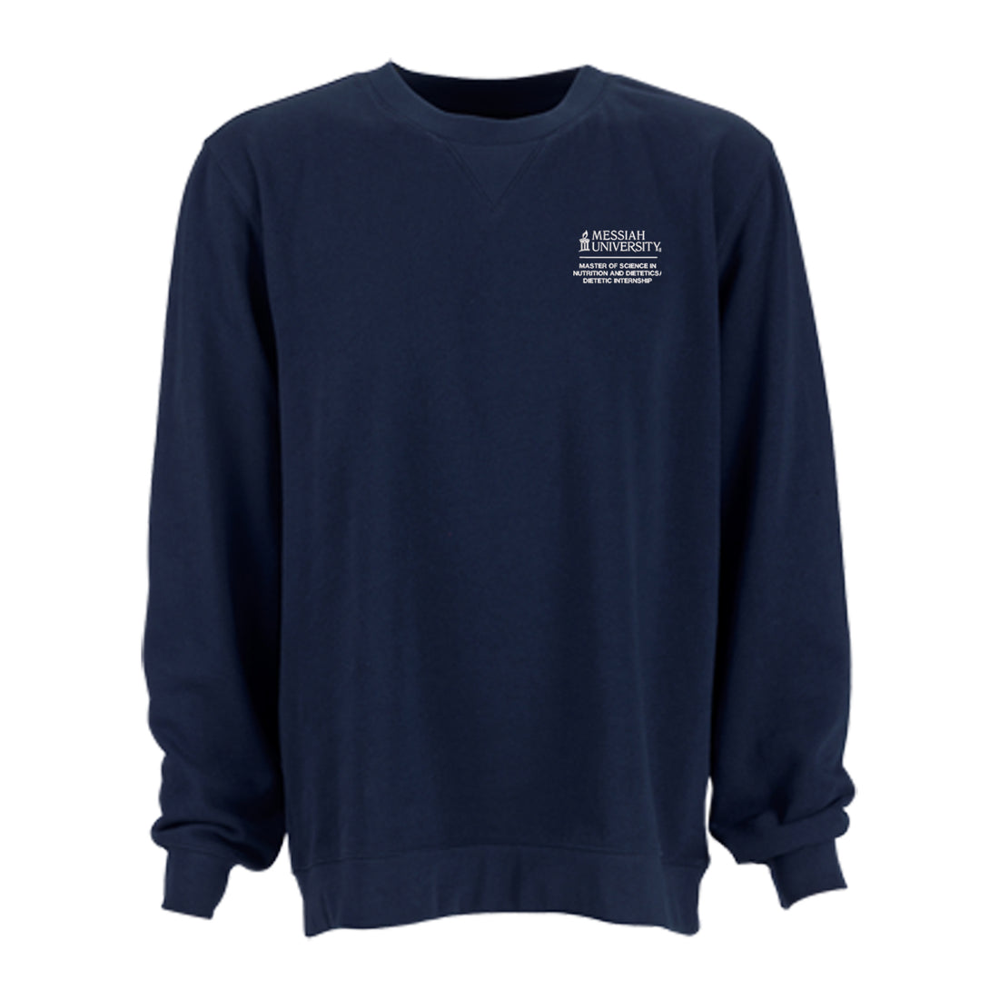 Unisex Cotton Fleece Crew | Dark Navy