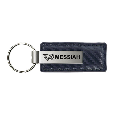 LXG Fiber Leather And Metal Key Chain, Navy