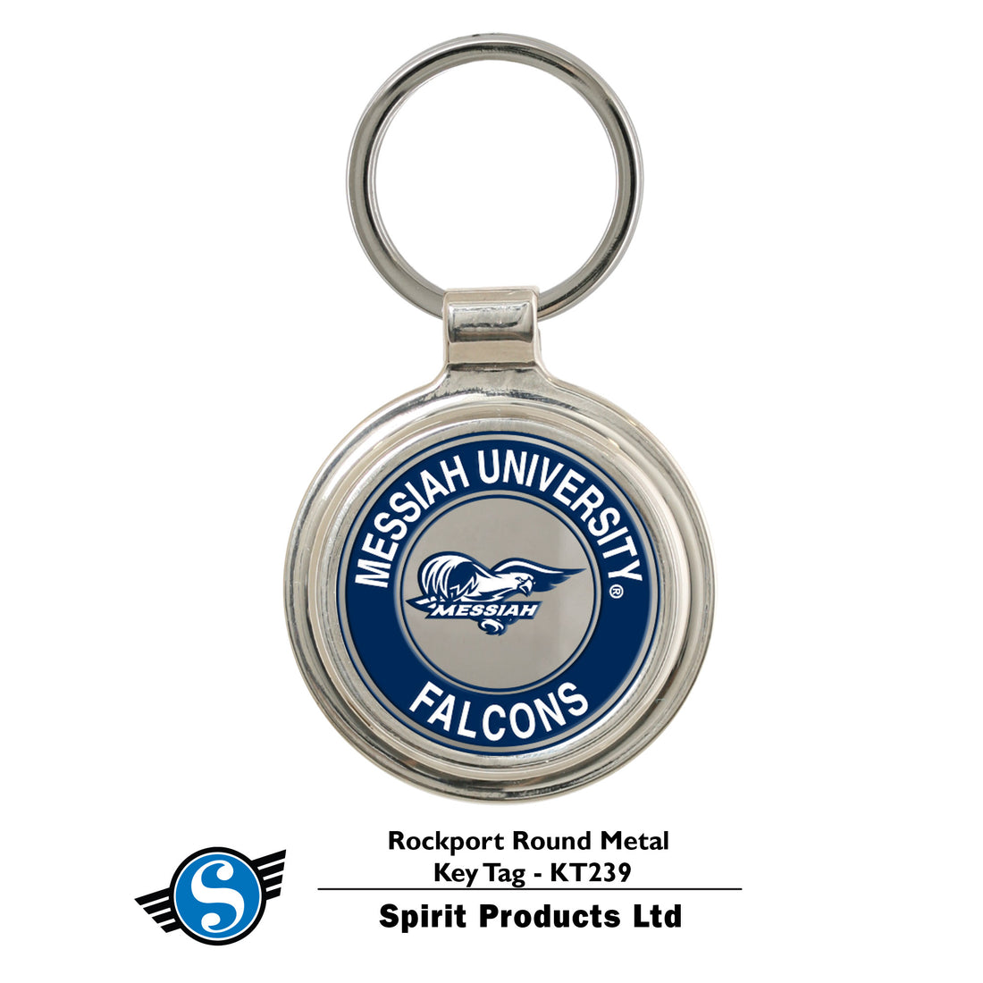 Rockport Round Key Tag | Silver
