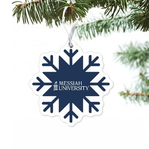 Messiah Snowflake Ornament, Navy