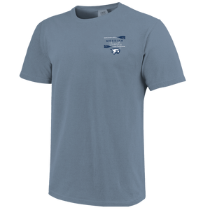 Comfort Colors Canoe River Stamp Tee, Ice Blue