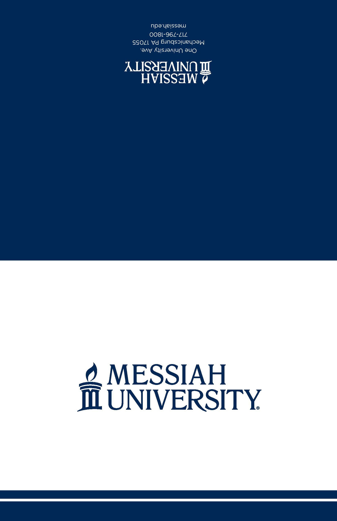 Pack of 12 Blank Notecards-Logo with Stripes