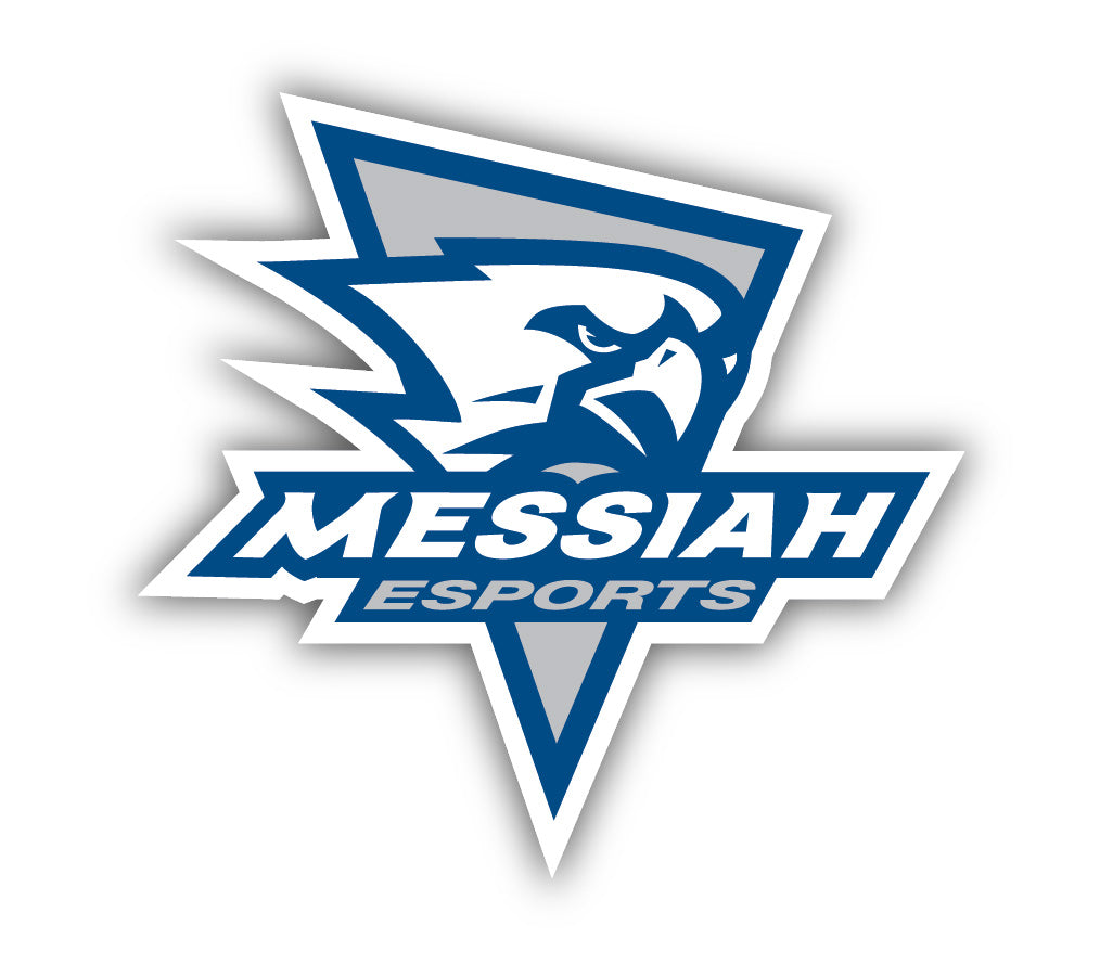 messiah college pixel script sticker Sticker for Sale by Rocky