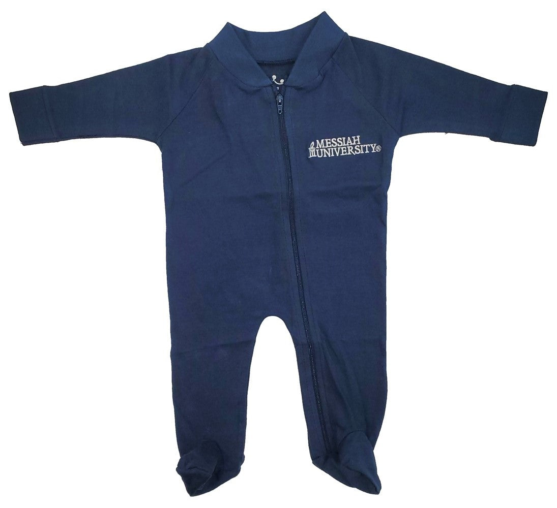 Infant Foot Romper | Navy