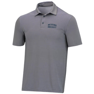 Trail Stripe Polo by Under Armour, Pitch Grey/White